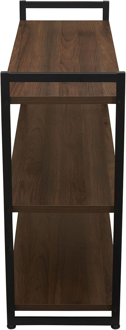 Walnut Wooden Household Shelf 🪵 Stylish Wall-Mounted Storage & Display Rack 🏡 Perfect for Kitchen, Bathroom & Living Spaces
